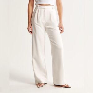 Abercrombie & Fitch Sloane Wide-Leg Tailored Pants